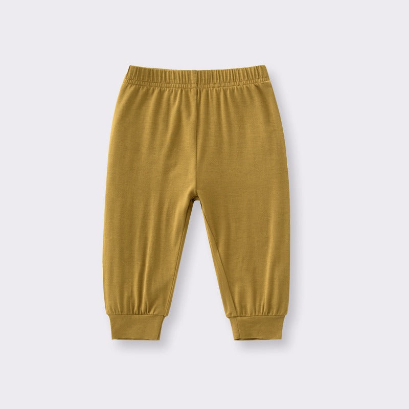 Bamboo-joint cotton trousers for infants and toddlers