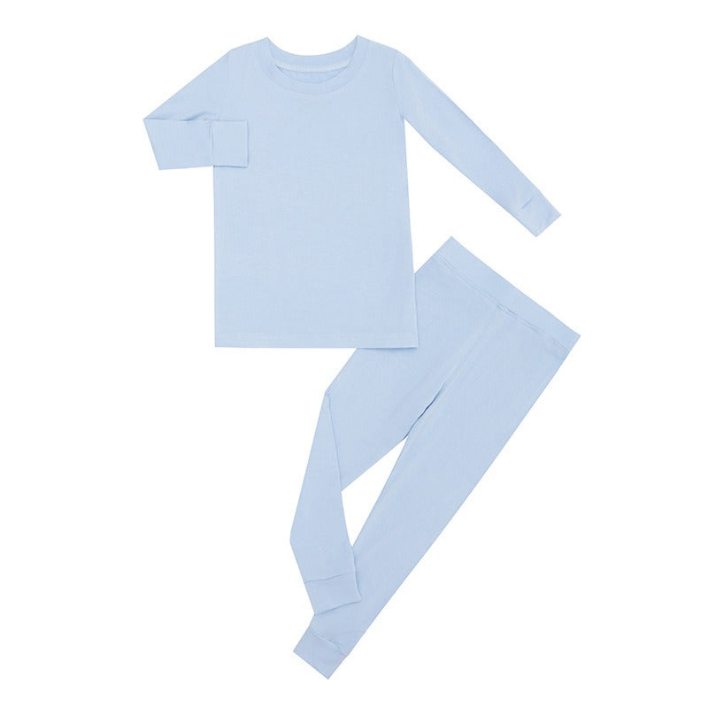 solid color bamboo baby jammies