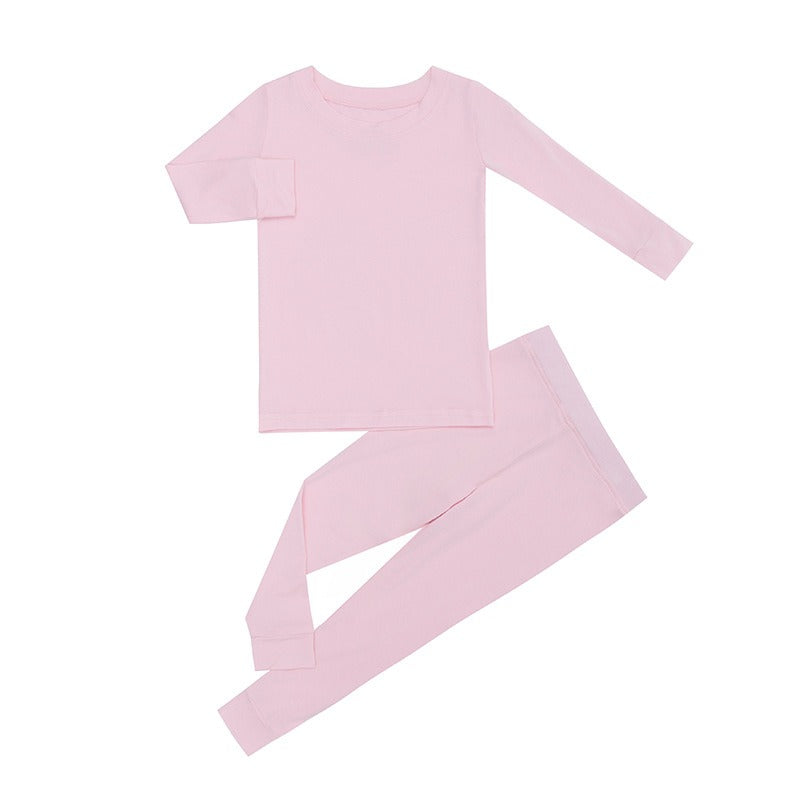 solid color bamboo baby jammies