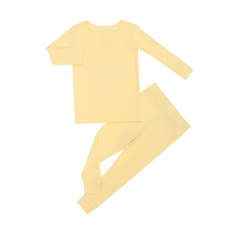 solid color bamboo baby jammies
