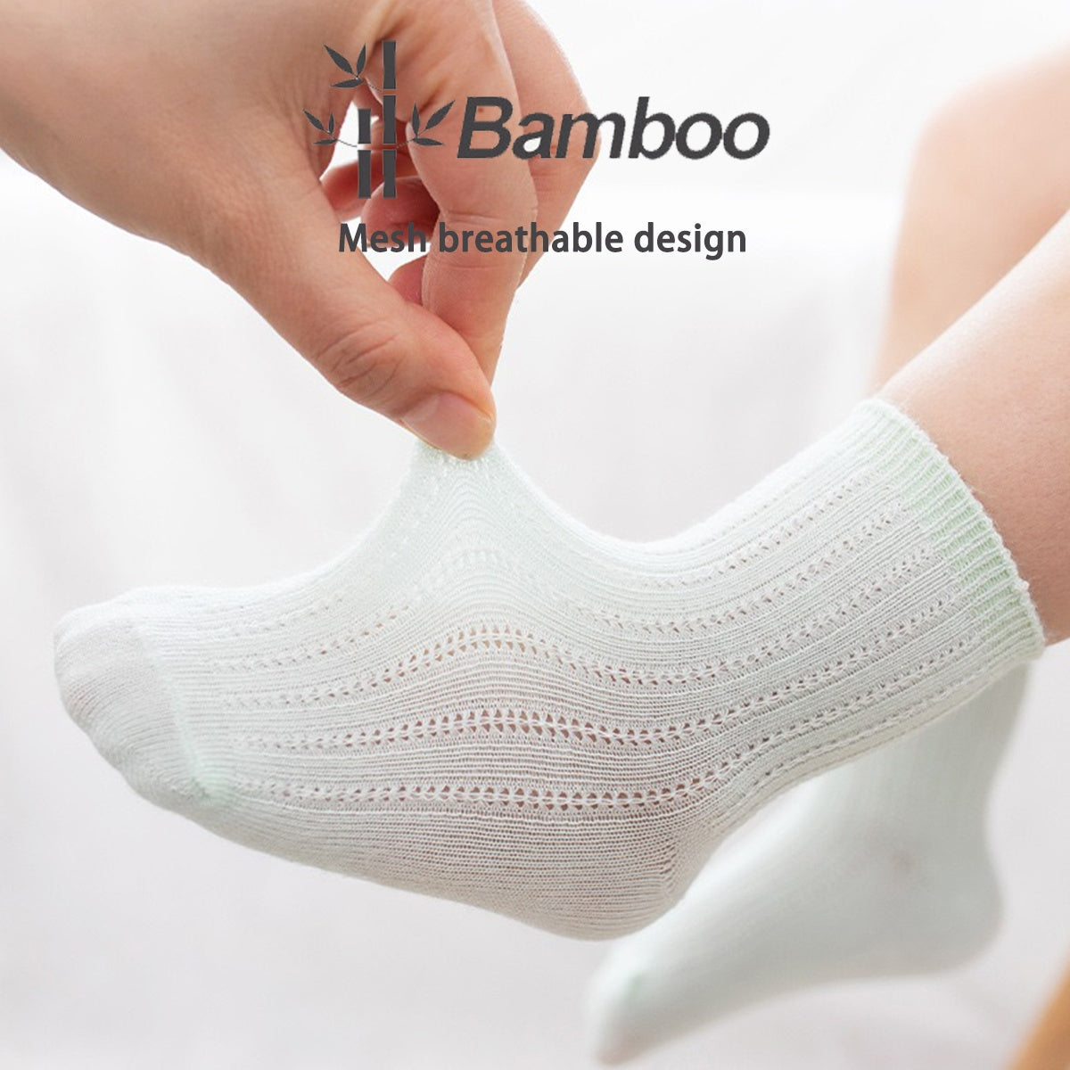 Bamboo fiber children's and baby socks