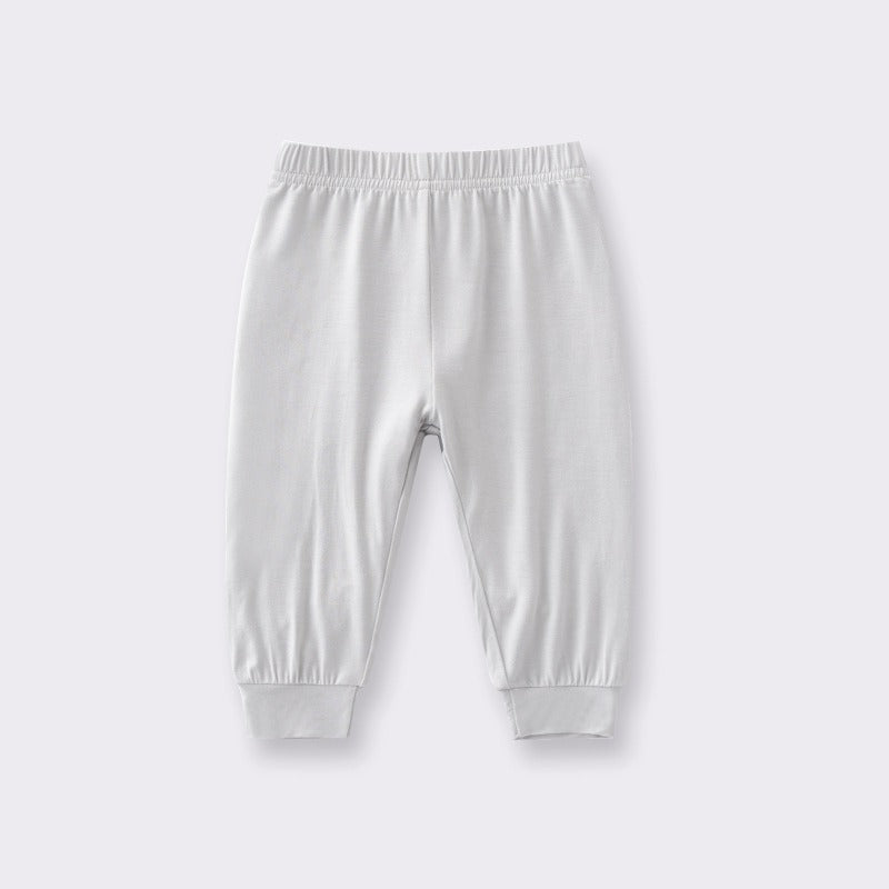 Bamboo-joint cotton trousers for infants and toddlers