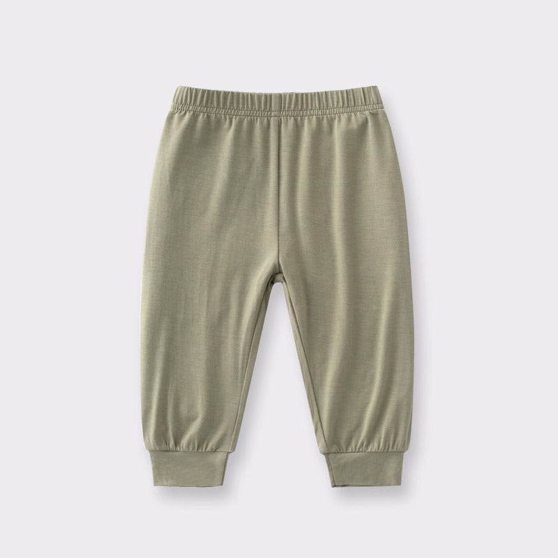 Bamboo-joint cotton trousers for infants and toddlers