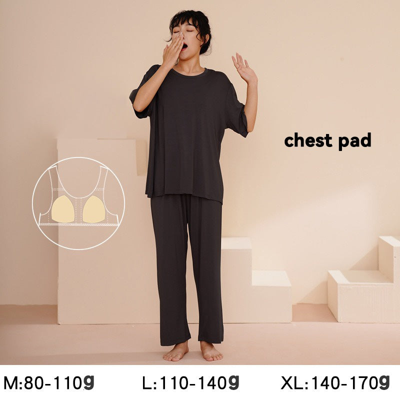 Modal maternity sleepwear with pad trousers set