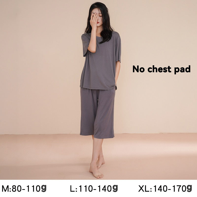 Modal maternity sleepwear with pad trousers set