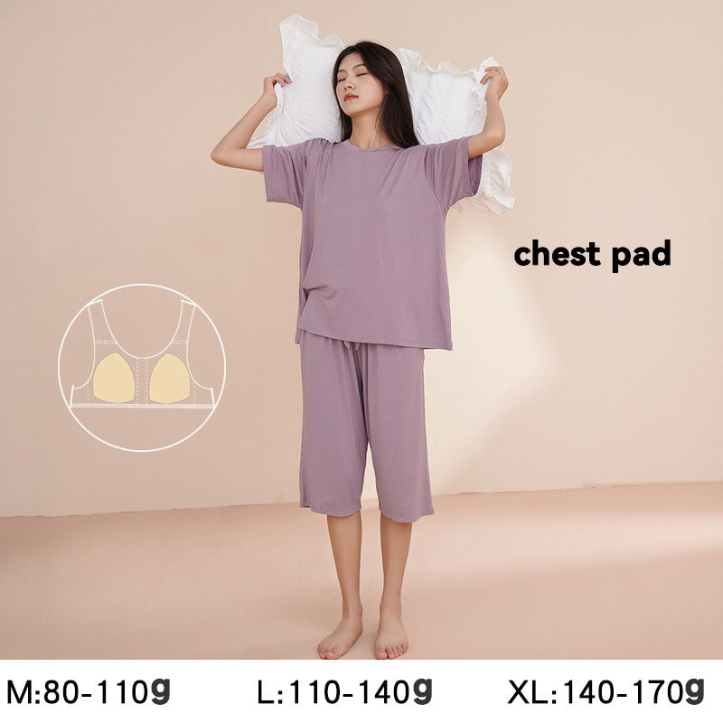 Modal maternity sleepwear with pad trousers set