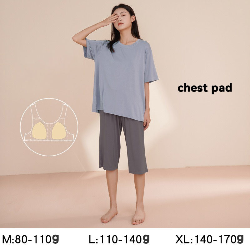 Modal maternity sleepwear with pad trousers set