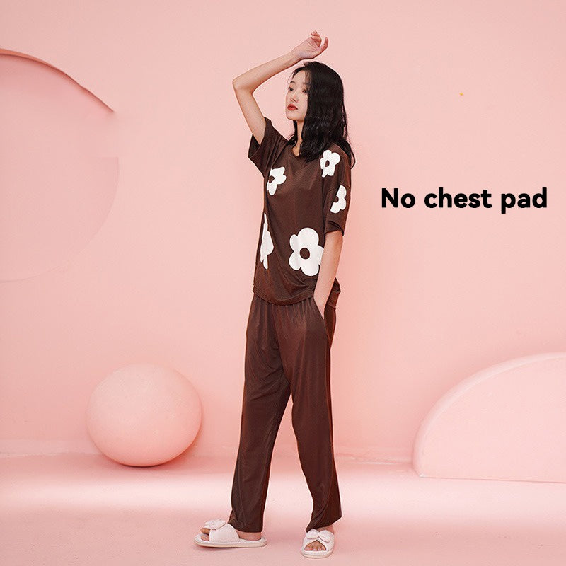Modal maternity sleepwear with pad