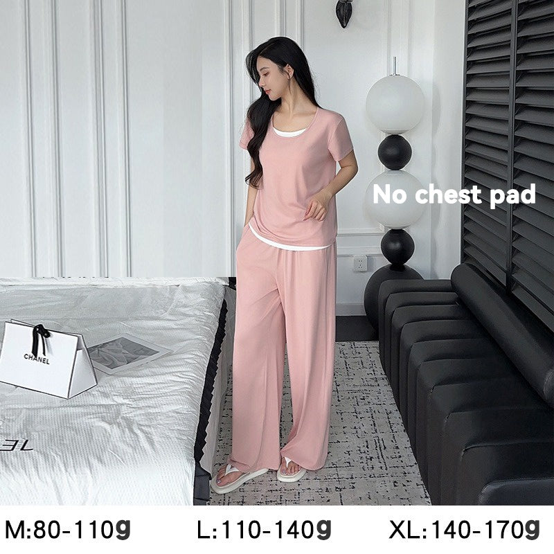 Modal maternity sleepwear with pad