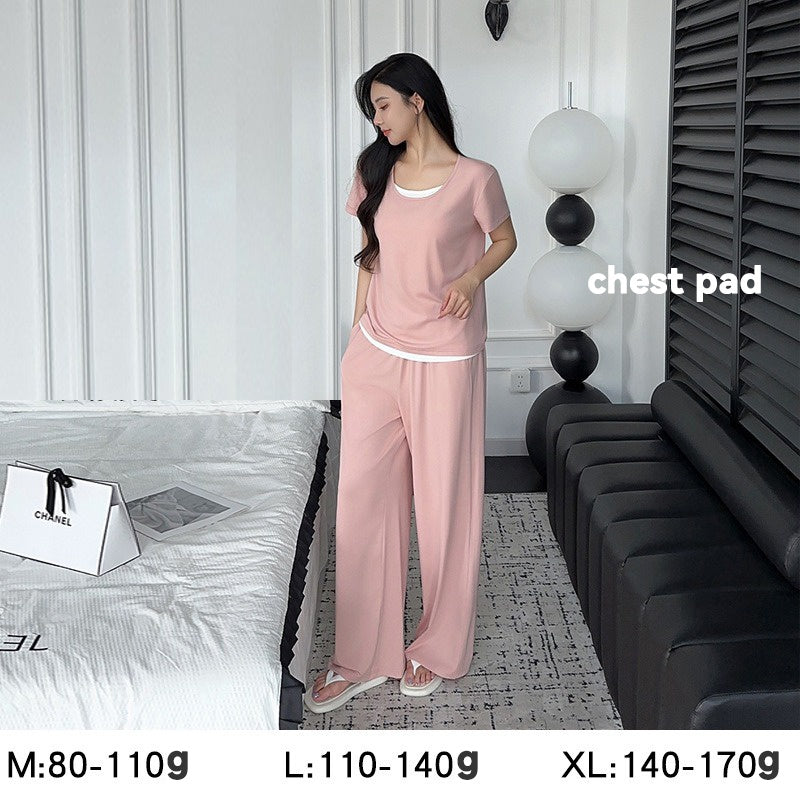 Modal maternity sleepwear with pad