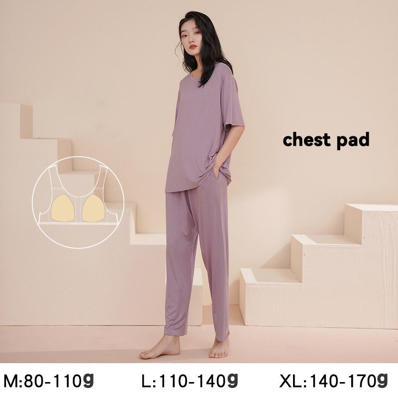 Modal maternity sleepwear with pad trousers set