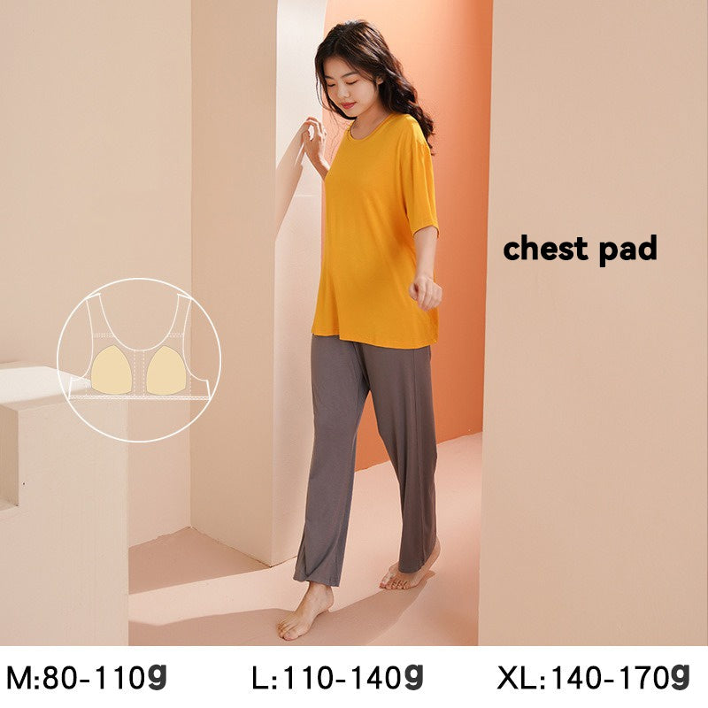 Modal maternity sleepwear with pad trousers set
