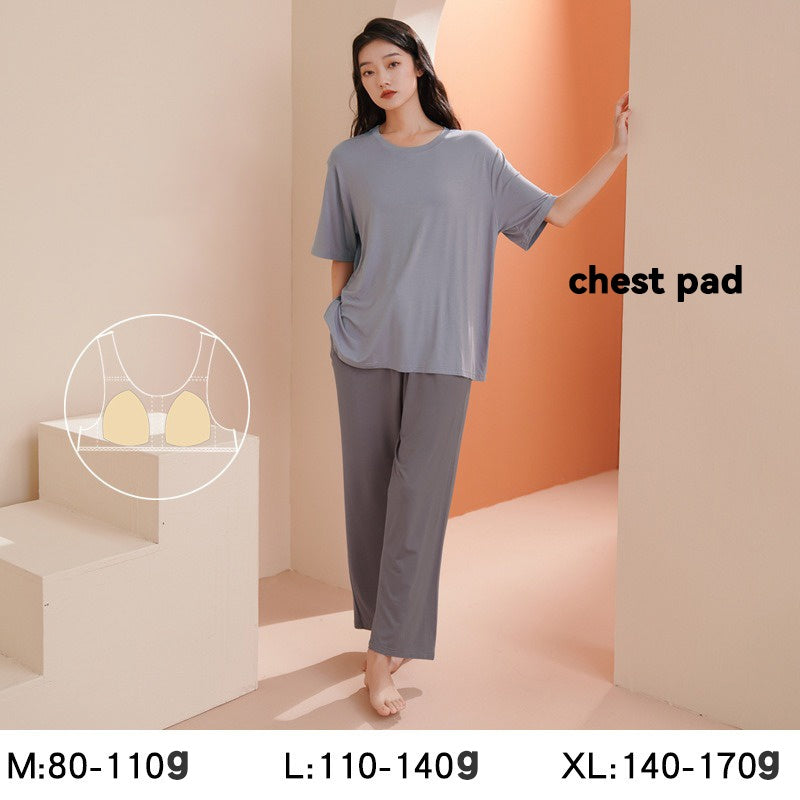 Modal maternity sleepwear with pad trousers set