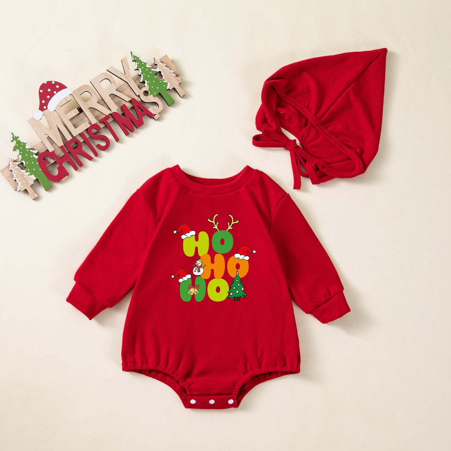 Baby Christmas Bodysuit set