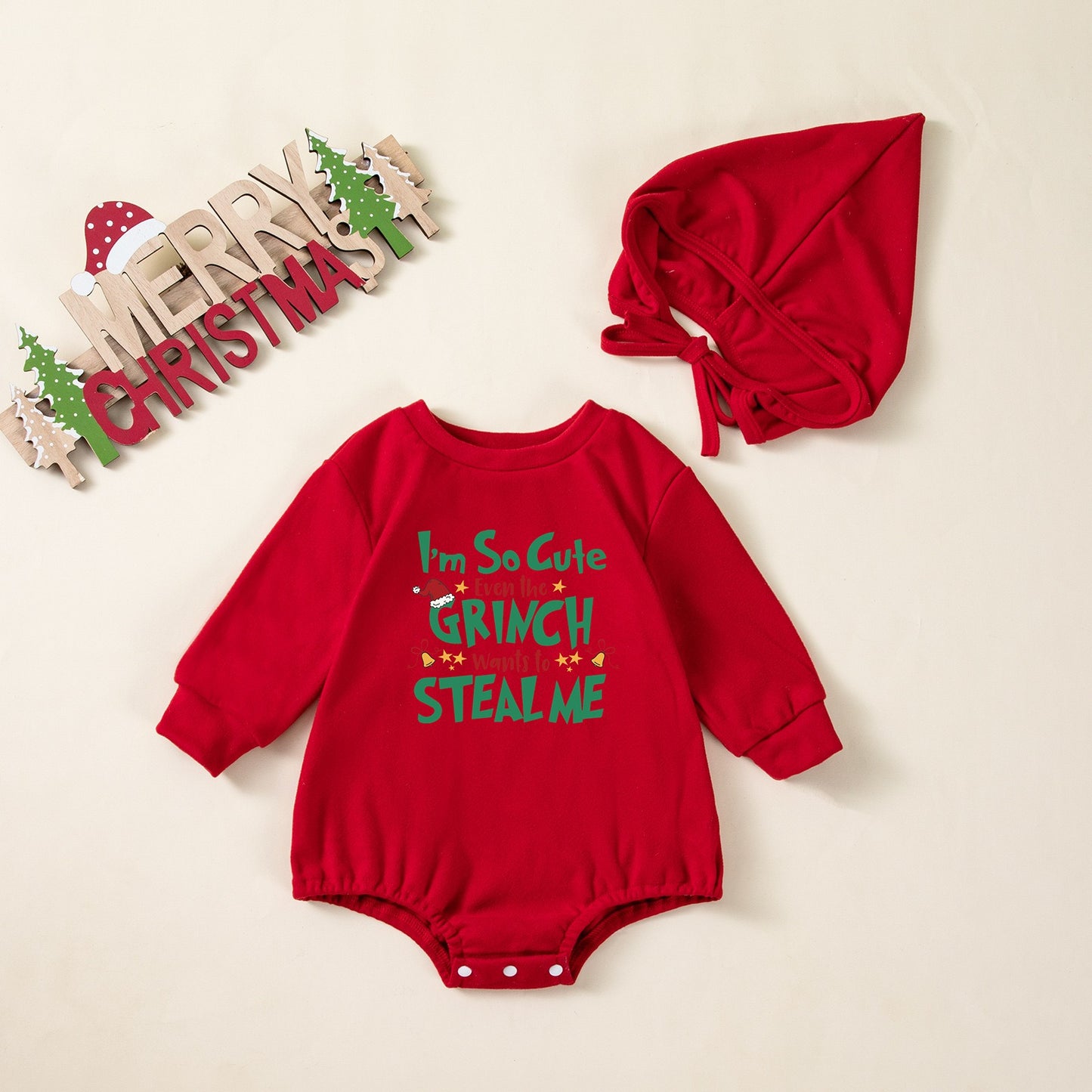 Baby Christmas Bodysuit set