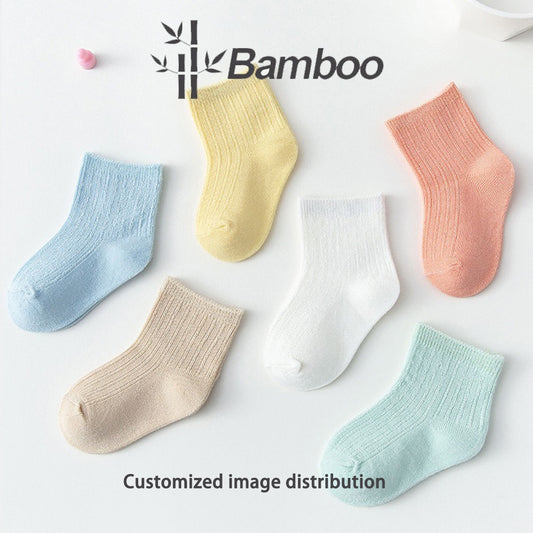 Bamboo fiber children's and baby socks