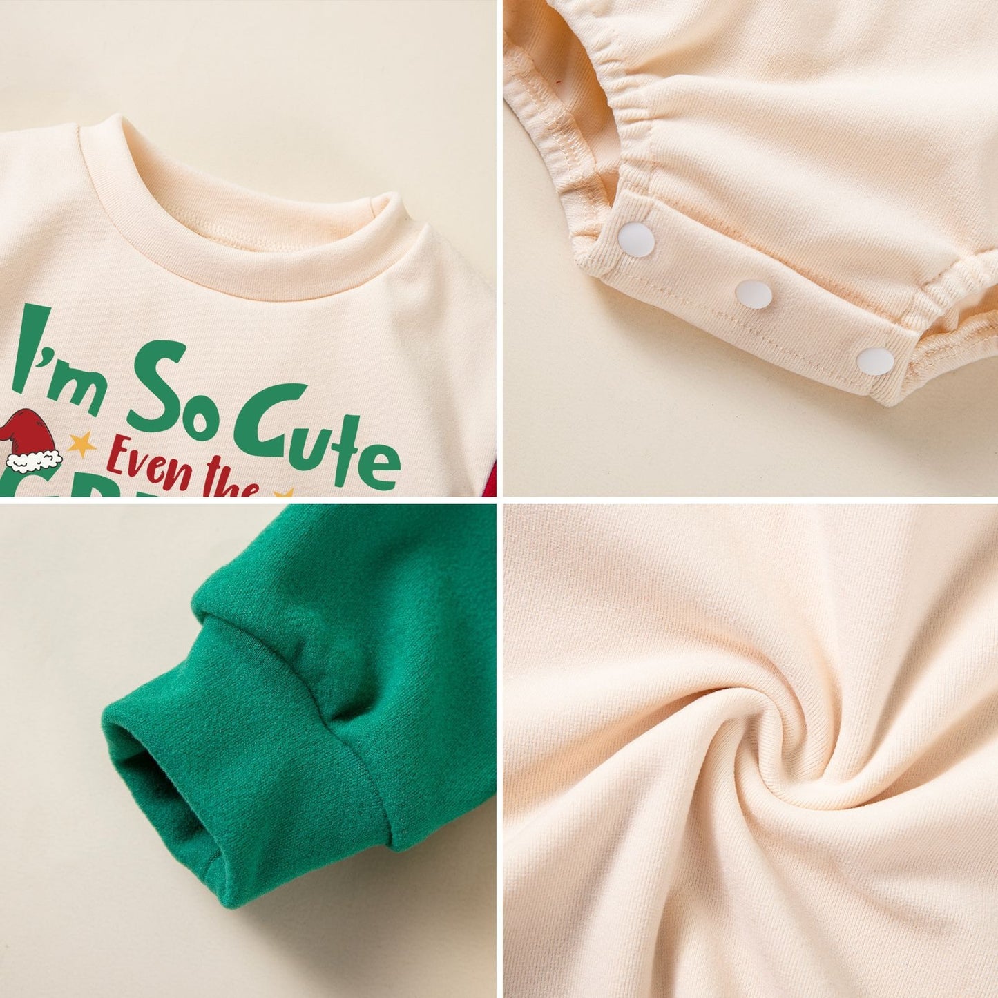 Baby Christmas Bodysuit set