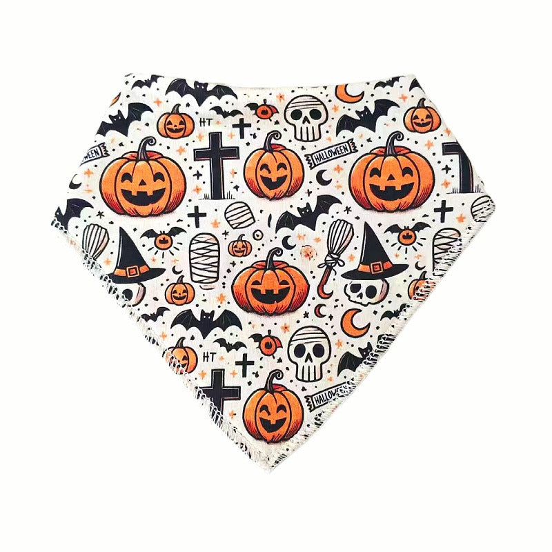 Halloweenbaby cotton bib