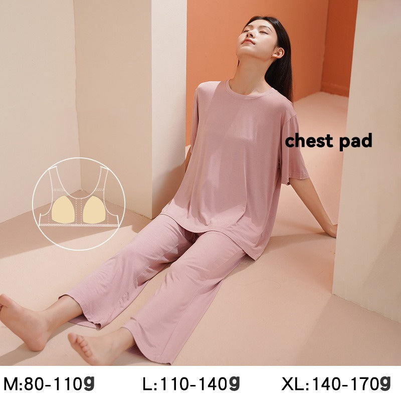 Modal maternity sleepwear with pad trousers set