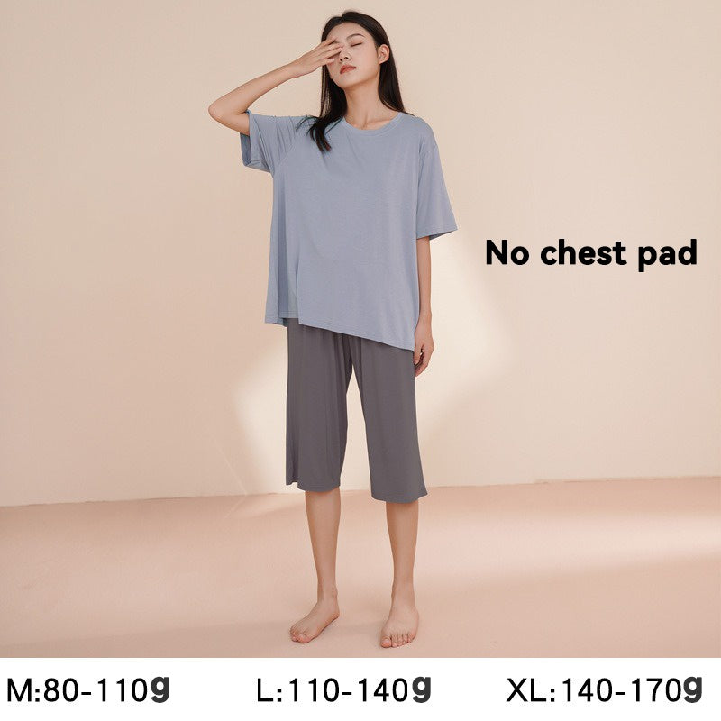Modal maternity sleepwear with pad trousers set