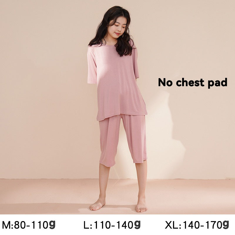 Modal maternity sleepwear with pad trousers set