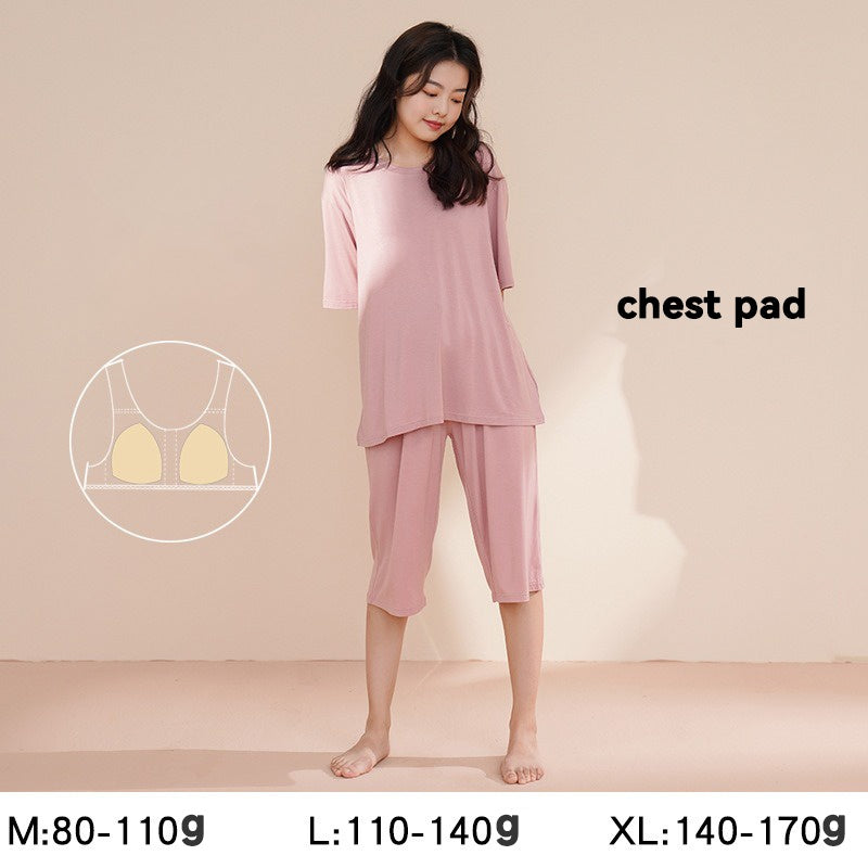 Modal maternity sleepwear with pad trousers set
