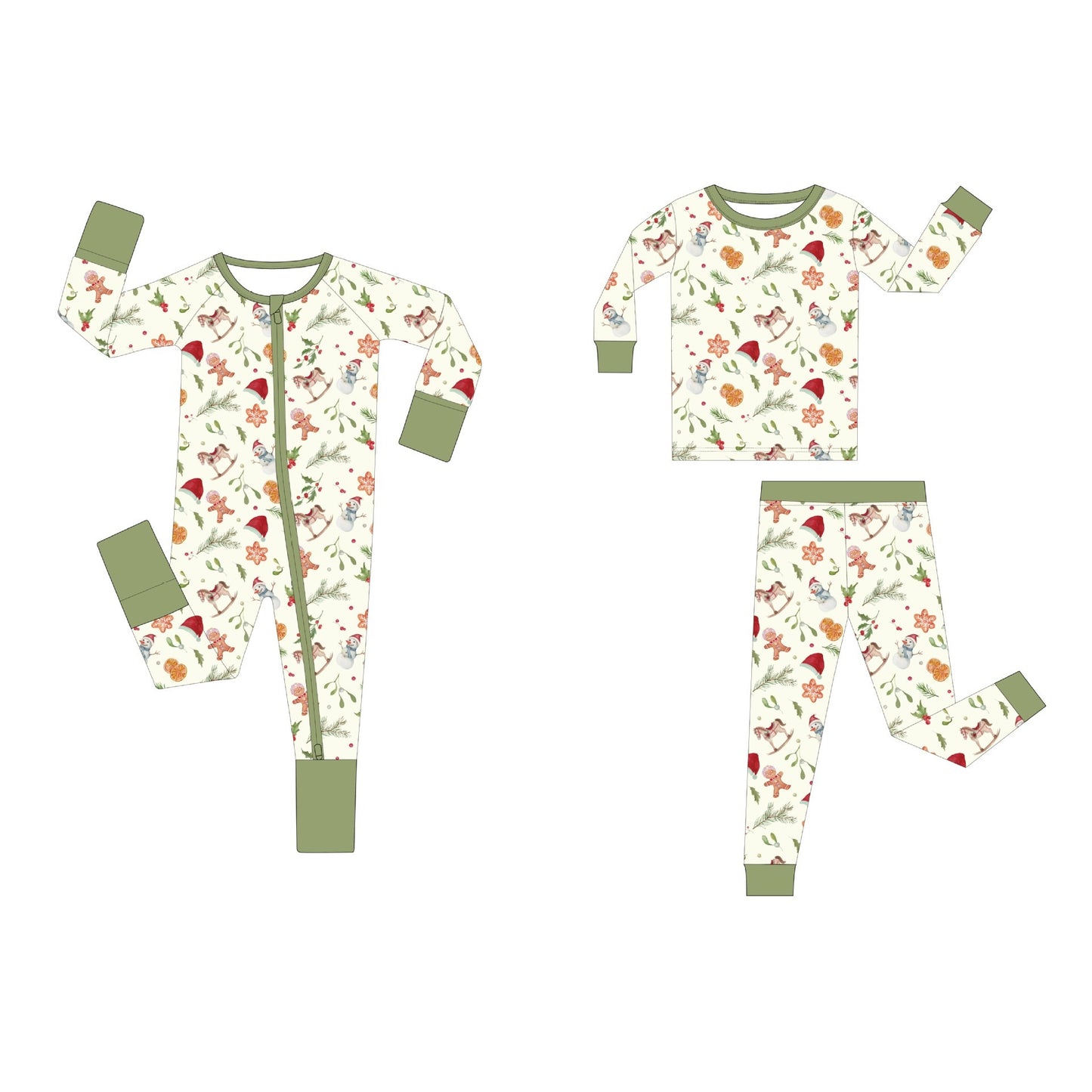 Christmas bamboo fiber baby long-sleeved bodysuit romper