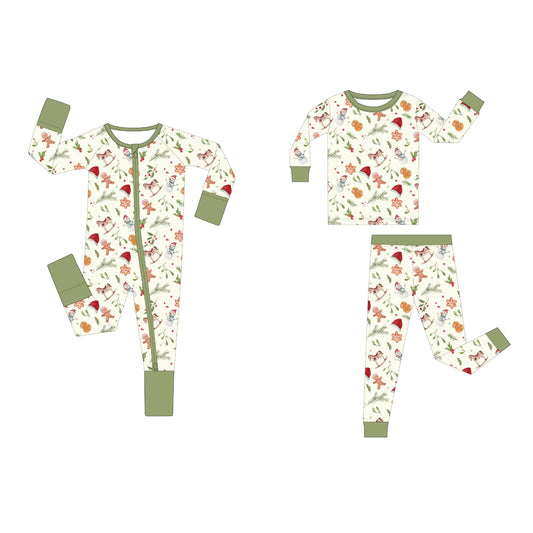Christmas bamboo fiber baby long-sleeved bodysuit romper